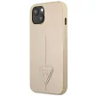 Guess GUHCP14MPSATLE iPhone 14 Plus 6.7" hátlap, tok SaffianoTriangle Logo, bézs