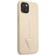 Guess GUHCP14MPSATLE iPhone 14 Plus 6.7" hátlap, tok SaffianoTriangle Logo, bézs