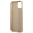 Guess GUHCP14MPSATLE iPhone 14 Plus 6.7" hátlap, tok SaffianoTriangle Logo, bézs