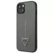 Guess GUHCP14MPSATLG Saffiano Triangle Logo iPhone 14 Plus/15 Plus 6.7", tok, ezüst