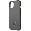 Guess GUHCP14MPSATLG Saffiano Triangle Logo iPhone 14 Plus/15 Plus 6.7", tok, ezüst