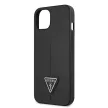 Guess iPhone 14 Plus SaffianoTriangle Logo (GUHCP14MPSATLK) hátlap, tok, fekete