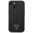 Guess GUHCP14MSLTGK Silicone Triangle iPhone 14 Plus/15 Plus 6.7", hátlap, tok, fekete