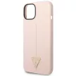 Guess GUHCP14MSLTGP iPhone 14 Plus 6.7" hátlap, tok Silicone Triangle, rózsaszín