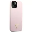 Guess GUHCP14MSLTGU iPhone 14 Plus 6.7 " hátlap, tok Silicone Triangle, lila