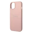 Guess iPhone 14 PU Leather Saffiano (GUHCP14SPSASBPI) hátlap, tok, rózsaszín
