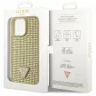 Guess iPhone 14 Pro Max hardcase Rhinestone Triangle (GUHCP14XHDGTPD) hátlap, tok, arany