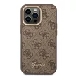 Guess iPhone 14 Pro Max 4G Vintage Gold Logo (GUHCP14XHG4SHW) hátlap, tok, barna