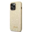 Guess iPhone 14 Pro Max Glitter Script (GUHCP14XHGGSHD) hátlap, tok, arany