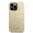 Guess iPhone 14 Pro Max Glitter Script (GUHCP14XHGGSHD) hátlap, tok, arany