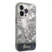 Guess iPhone 14 Pro Max Porcelain Collection (GUHCP14XHGPLHG) hátlap, tok, szürke