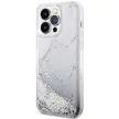 Guess GUHCP14XLCSGSGH iPhone 14 Pro Max 6.7" hátlap, tok Liquid Glitter Marble, fehér