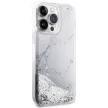 Guess GUHCP14XLCSGSGH iPhone 14 Pro Max 6.7" hátlap, tok Liquid Glitter Marble, fehér