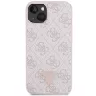 Guess GUHCP14XP4TDSCPP hátlap, tok iPhone 14 Pro Max 6.7" Crossbody 4G Metal Logo, rózsaszín