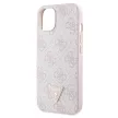 Guess GUHCP14XP4TDSCPP hátlap, tok iPhone 14 Pro Max 6.7" Crossbody 4G Metal Logo, rózsaszín