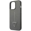 Guess GUHCP14XPSATLG iPhone 14 Pro Max 6.7 " hátlap, tok SaffianoTriangle Logo, ezüst