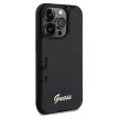 Guess Sequin Script Metal hátlap, tok iPhone 14 Pro Max, fekete