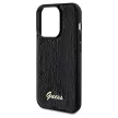 Guess Sequin Script Metal hátlap, tok iPhone 14 Pro Max, fekete