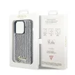 Guess GUHCP14XPSFDGSS iPhone 14 Pro Max 6.7", tok, ezüst Sequin Script Metal