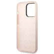 Guess GUHCP14XSLTGP iPhone 14 Pro Max 6.7" hátlap, tok Silicone Triangle, rózsaszín