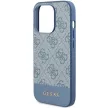 Guess GUHCP15LG4GLBL iPhone 15 Pro 6.1", hátlap, tok, kék 4G Stripe Collection