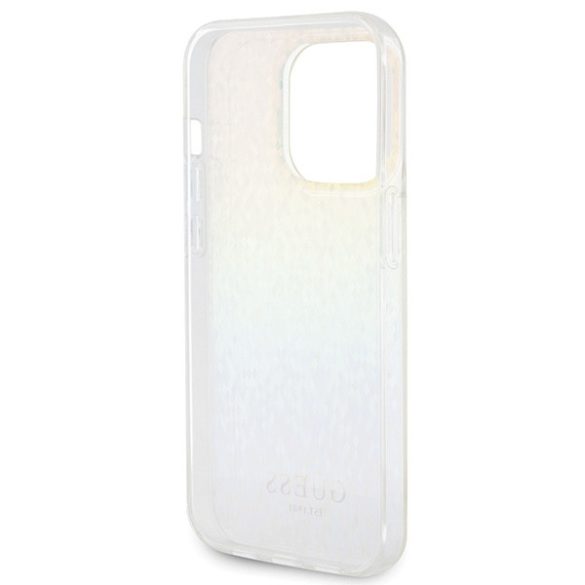 Guess iPhone 15 Pro IML Faceted Mirror Disco Iridescent (GUHCP15LHDECMI) hátlap, tok, színes