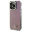 Guess GUHCP15LHDECMP iPhone 15 Pro 6.1" hátlap, tok IML Faceted Mirror Disco Iridescent, rózsaszín