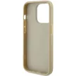 Guess Glitter Script Big 4G hátlap, tok iPhone 15 Pro, arany