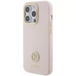 Guess iPhone 15 Pro Silicone Logo Strass 4G (GUHCP15LM4DGPP) hátlap, tok, rózsaszín