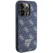 Guess GUHCP15LPG4GPB iPhone 15 Pro 6.1", hátlap, tok, kék 4G Triangle Metal Logo