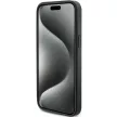 Guess GUHCP15LPG4GPK iPhone 15 Pro 6.1", hátlap, tok, fekete 4G Triangle Metal Logo