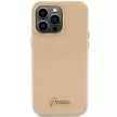 Guess iPhone 15 Pro Glitter Glossy Script (GUHCP15LPGMCSD) hátlap, tok, arany