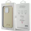 Guess iPhone 15 Pro Glitter Glossy Script (GUHCP15LPGMCSD) hátlap, tok, arany