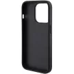 Guess Grip Stand 4G Triangle Strass hátlap, tok iPhone 15 Pro, fekete