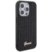 Guess Disco Metal Script hátlap, tok iPhone 15 Pro, fekete