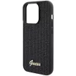 Guess Disco Metal Script hátlap, tok iPhone 15 Pro, fekete