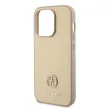 Guess iPhone 15 Pro PU 4G Strass Metal Logo (GUHCP15LPS4DGPD) hátlap, tok, arany