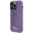 Guess Sequin Script Metal hátlap, tok iPhone 15 Pro, lila