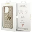 Guess Perforated 4G Glitter hátlap, tok iPhone 15 Pro, arany