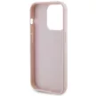 Guess iPhone 15 Pro Quilted Metal Logo (GUHCP15LPSQSQSP) hátlap, tok, rózsaszín