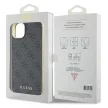Guess 4G Charms Collection hátlap, tok iPhone 15 Plus, szürke
