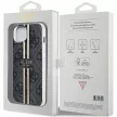 Guess GUHCP15MH4PSEGK IML 4G Gold Stripe iPhone 14 Plus/15 Plus 6.7", hátlap, tok, fekete