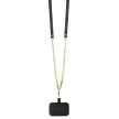 Guess GUHCP15MP4TDSCPK iPhone 15 Plus 6.7" hátlap, tok Crossbody 4G Metal Logo, fekete