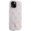 Guess GUHCP15MP4TDSCPP iPhone 15 Plus 6.7" hátlap, tok Crossbody 4G Metal Logo, rózsaszín
