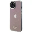 Guess iPhone 15 IML Faceted Mirror Disco Iridescent (GUHCP15SHDECMP) hátlap, tok, rózsaszín
