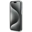 Guess iPhone 15 IML Faceted Mirror Disco Iridescent (GUHCP15SHDECMP) hátlap, tok, rózsaszín