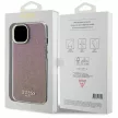 Guess iPhone 15 IML Faceted Mirror Disco Iridescent (GUHCP15SHDECMP) hátlap, tok, rózsaszín