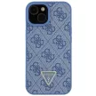 Guess GUHCP15SP4TDSCPB iPhone 15 6.1" hátlap, tok Crossbody 4G Metal Logo, kék