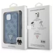 Guess GUHCP15SP4TDSCPB iPhone 15 6.1" hátlap, tok Crossbody 4G Metal Logo, kék