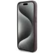 Guess GUHCP15SPGS4TDW Grip Stand 4G Triangle Strass iPhone 15 6.1", barna